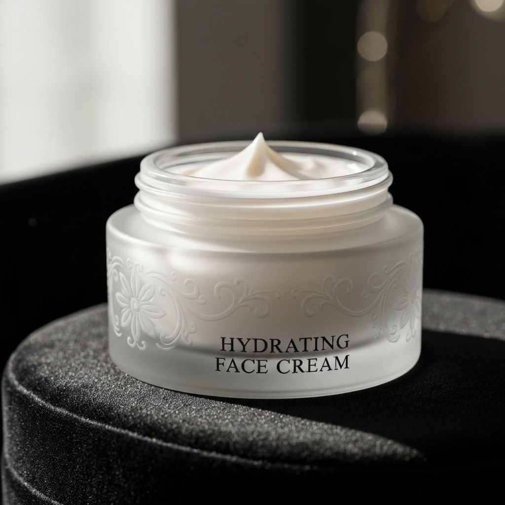 Women's hydrating face cream with hyaluronic acid